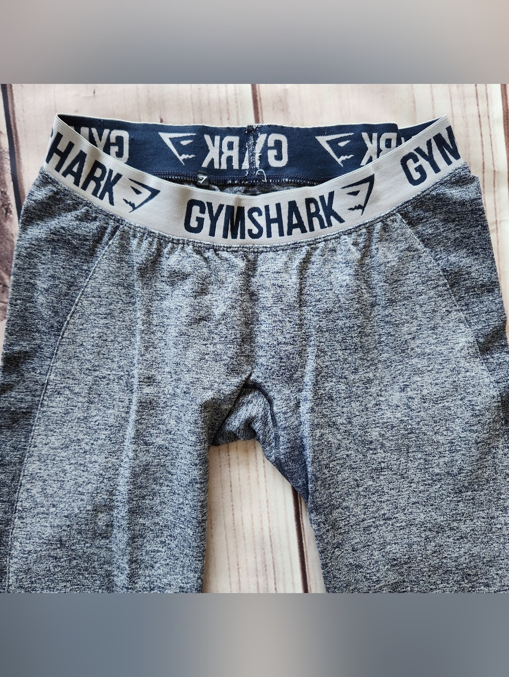 Gymshark "Flex Legging V3" Blue Marl Light Grey #GLLG015-SBM | Women's Size L - Picture 3 of 8